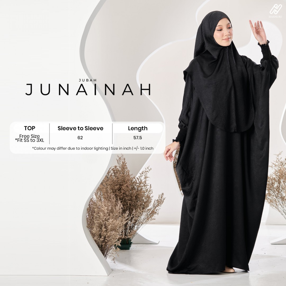 Jubah Junainah - White