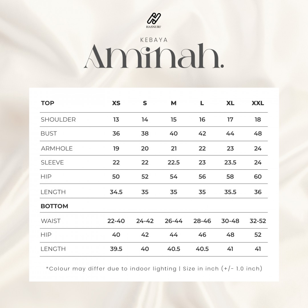 Kebaya Aminah - Spruce Grey