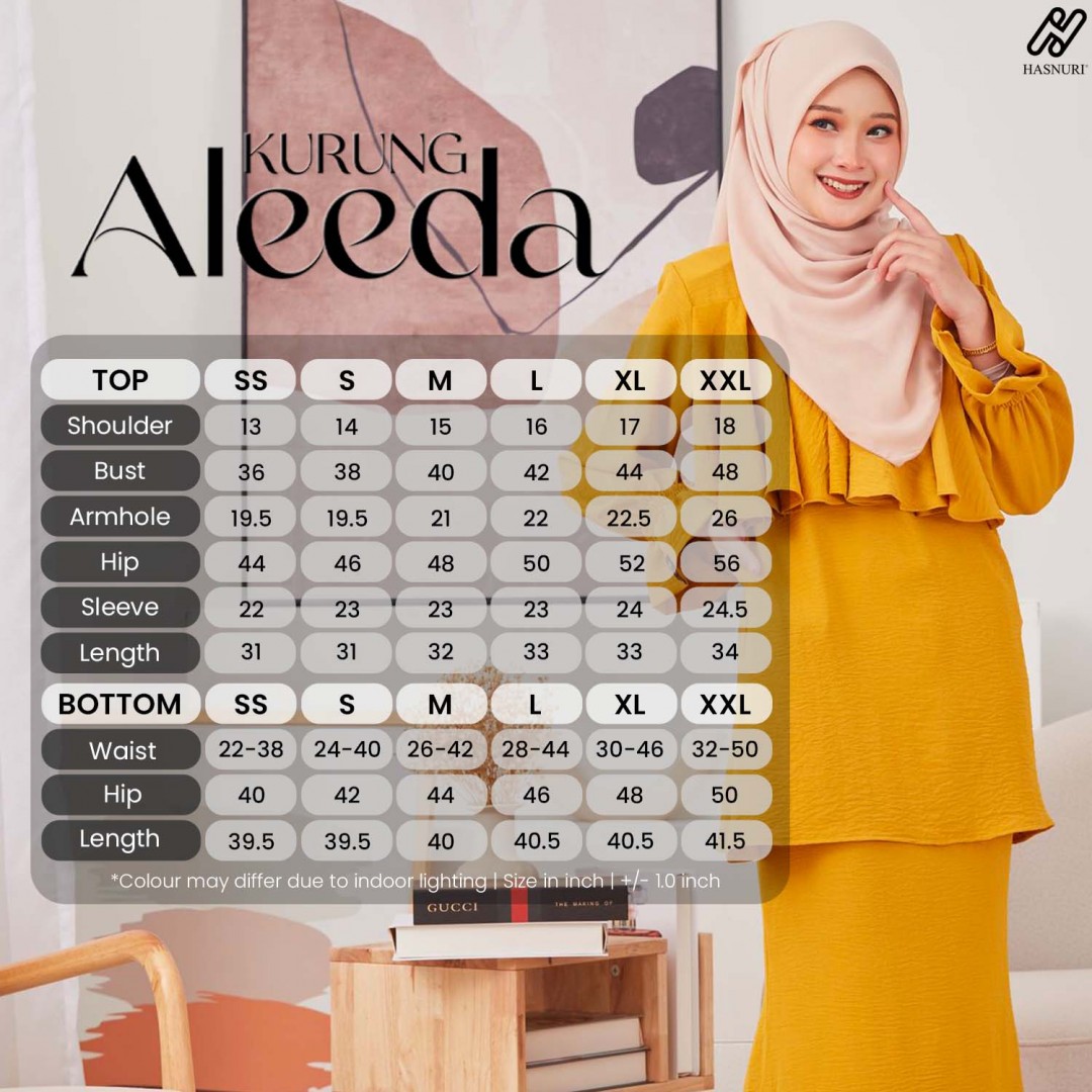 Kurung Aleeda - Dusty Orange