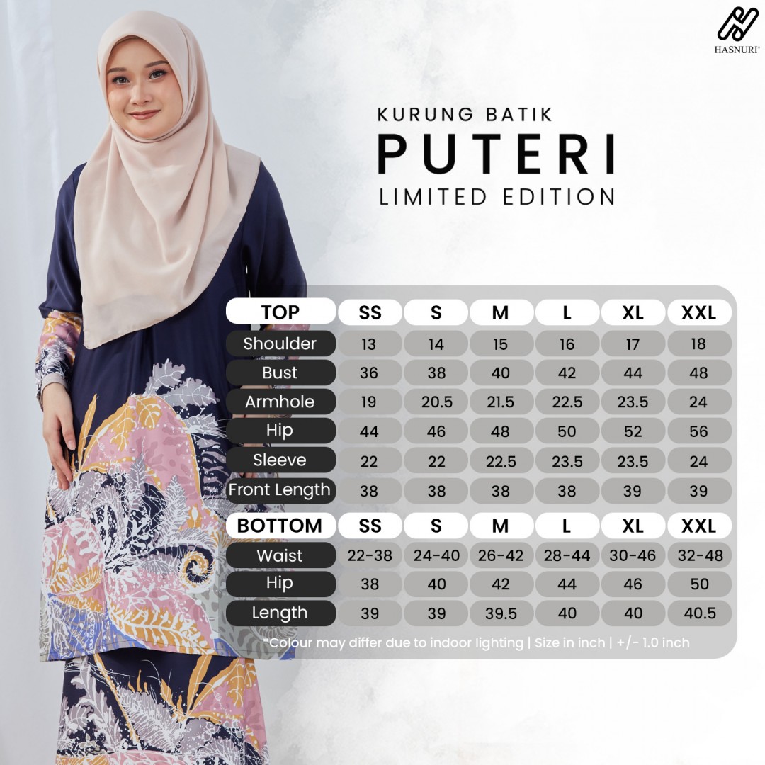 Kurung Batik Puteri - Red