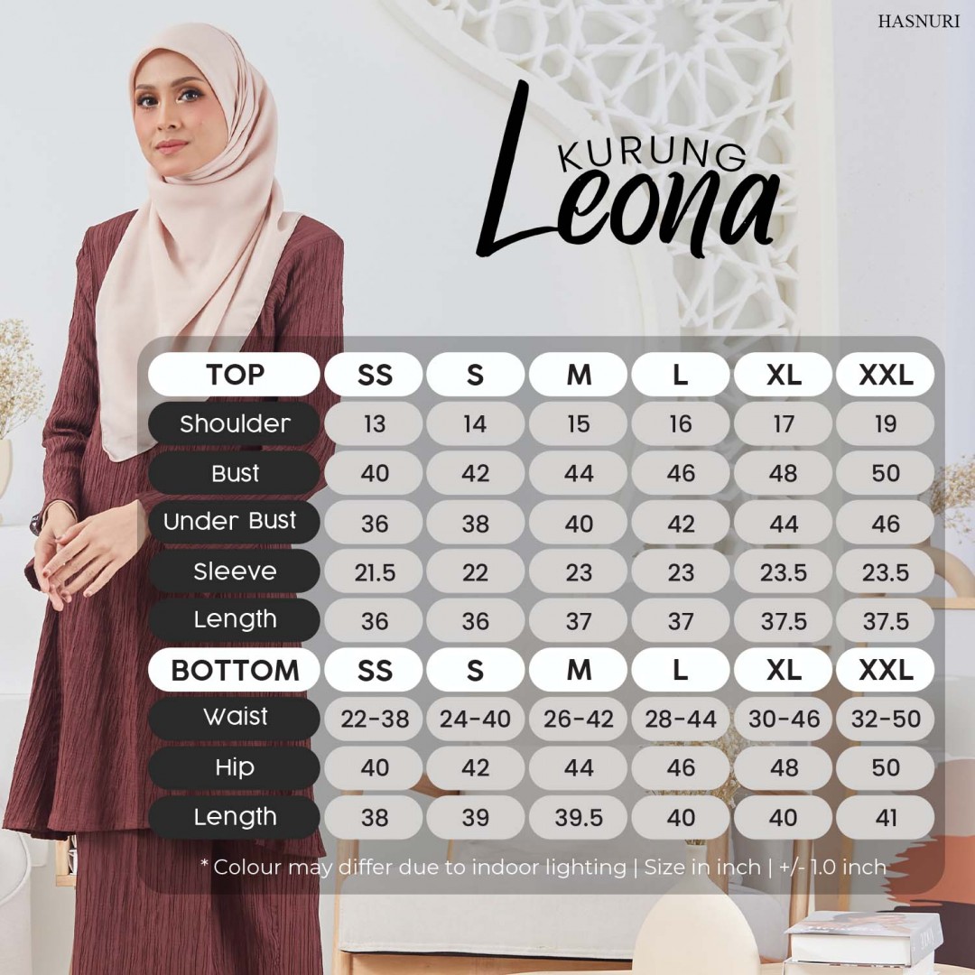 Kurung Leona - Red