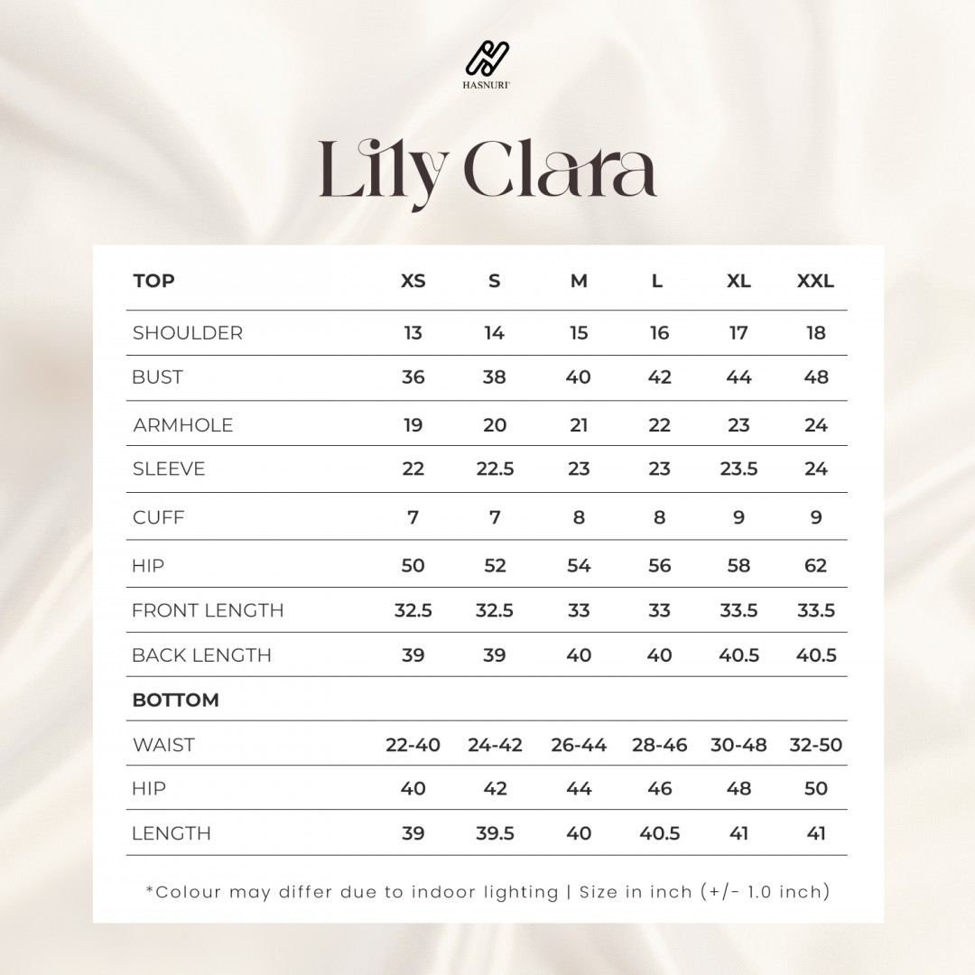 Kurung Lily Clara - Deep Peach