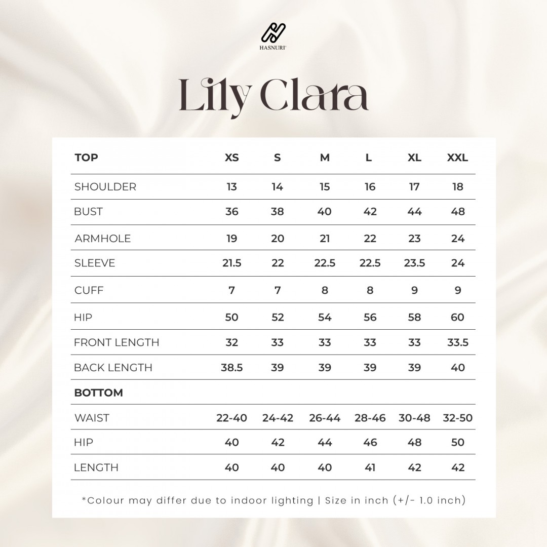 Kurung Lily Clara - Brick Orange