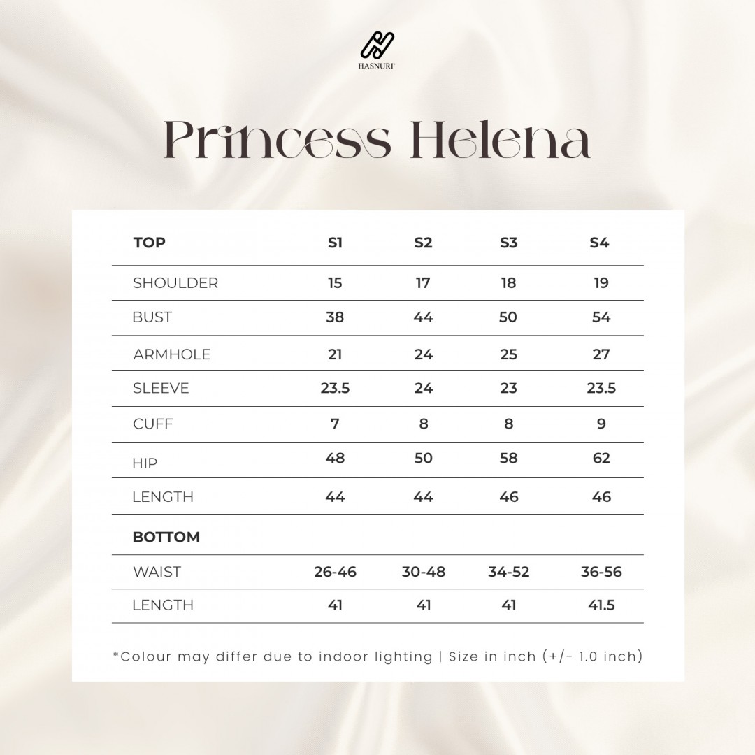 Kurung Princess Helena - Ash Blue