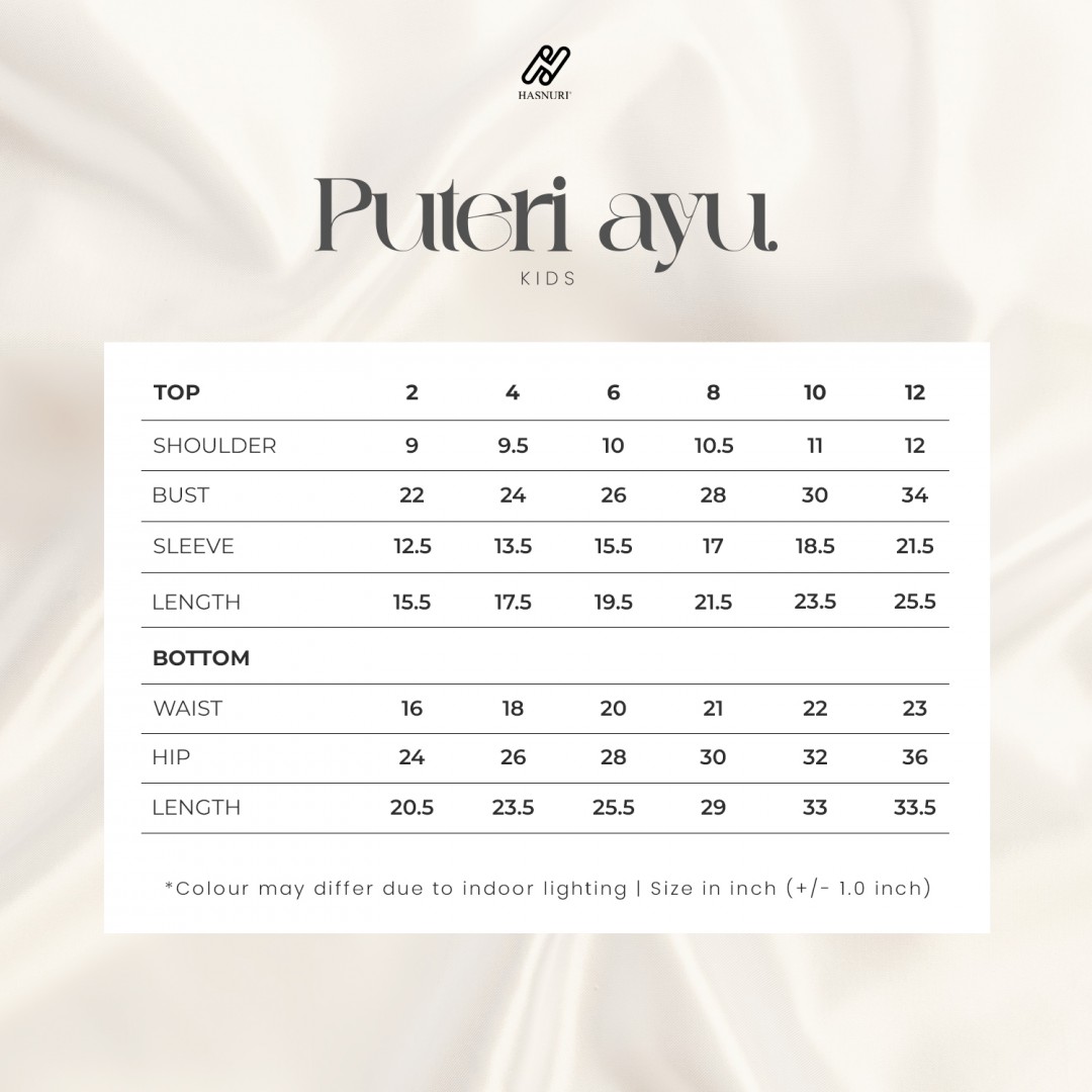 Kurung Puteri Ayu Kids - Plum