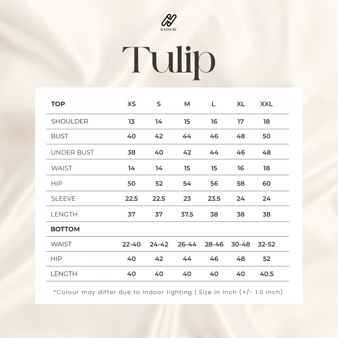 Kurung Tulip - Grey