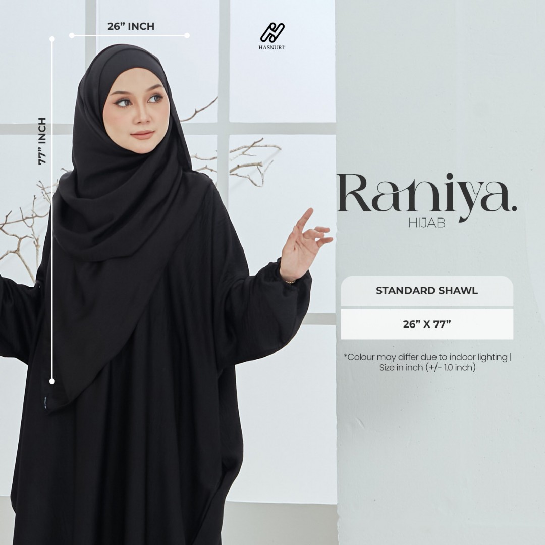 Shawl Raniya - Black