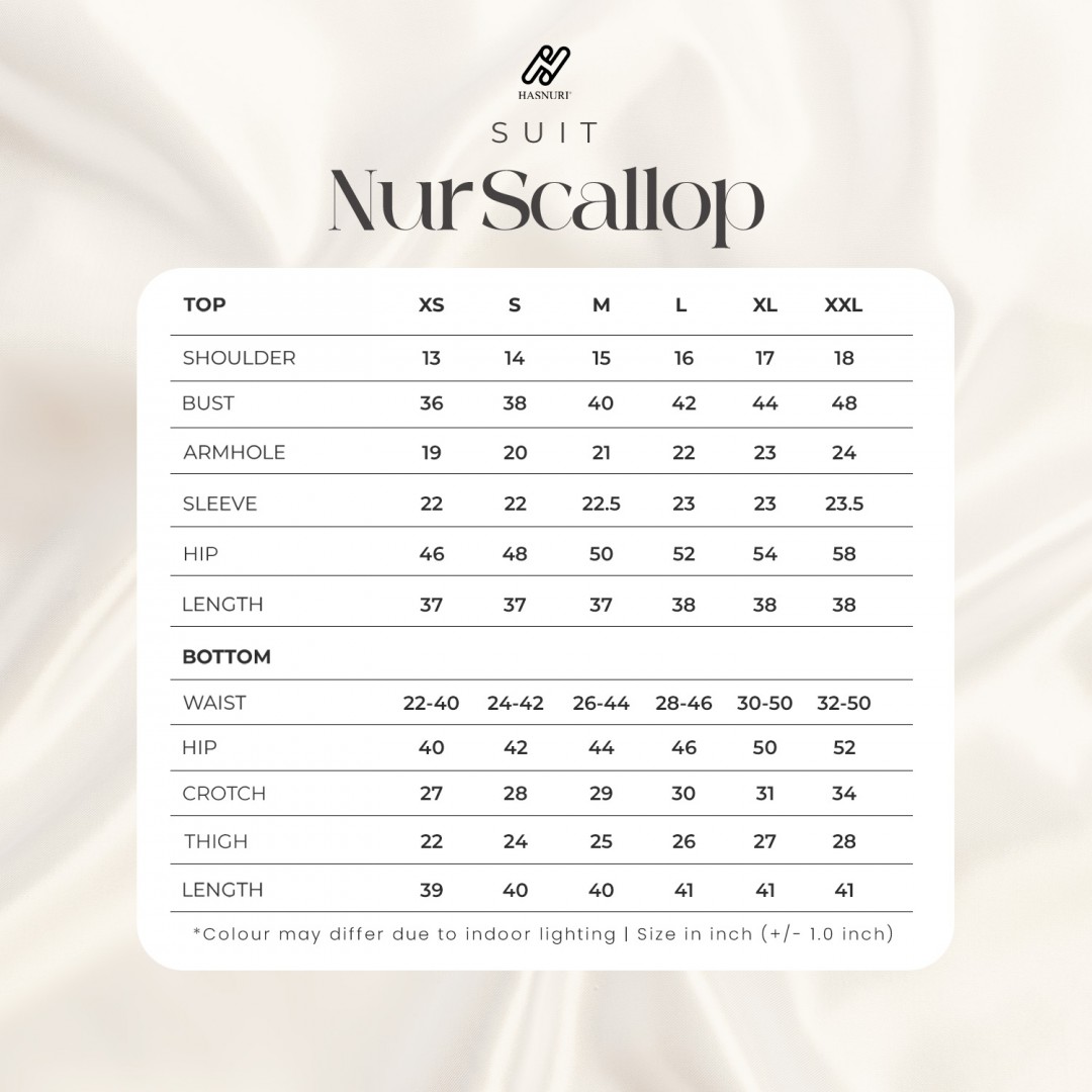 Suit Nur Scallop - Blueberry