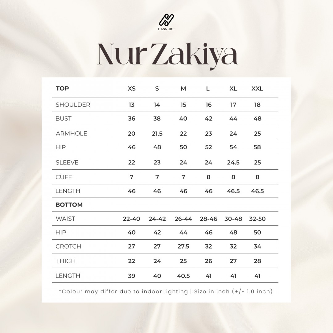 Suit Nur Zakiya - Deep Orange