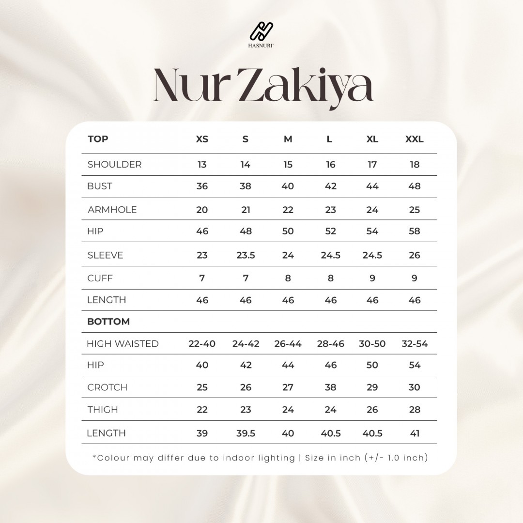 Suit Nur Zakiya - Dusty Blue