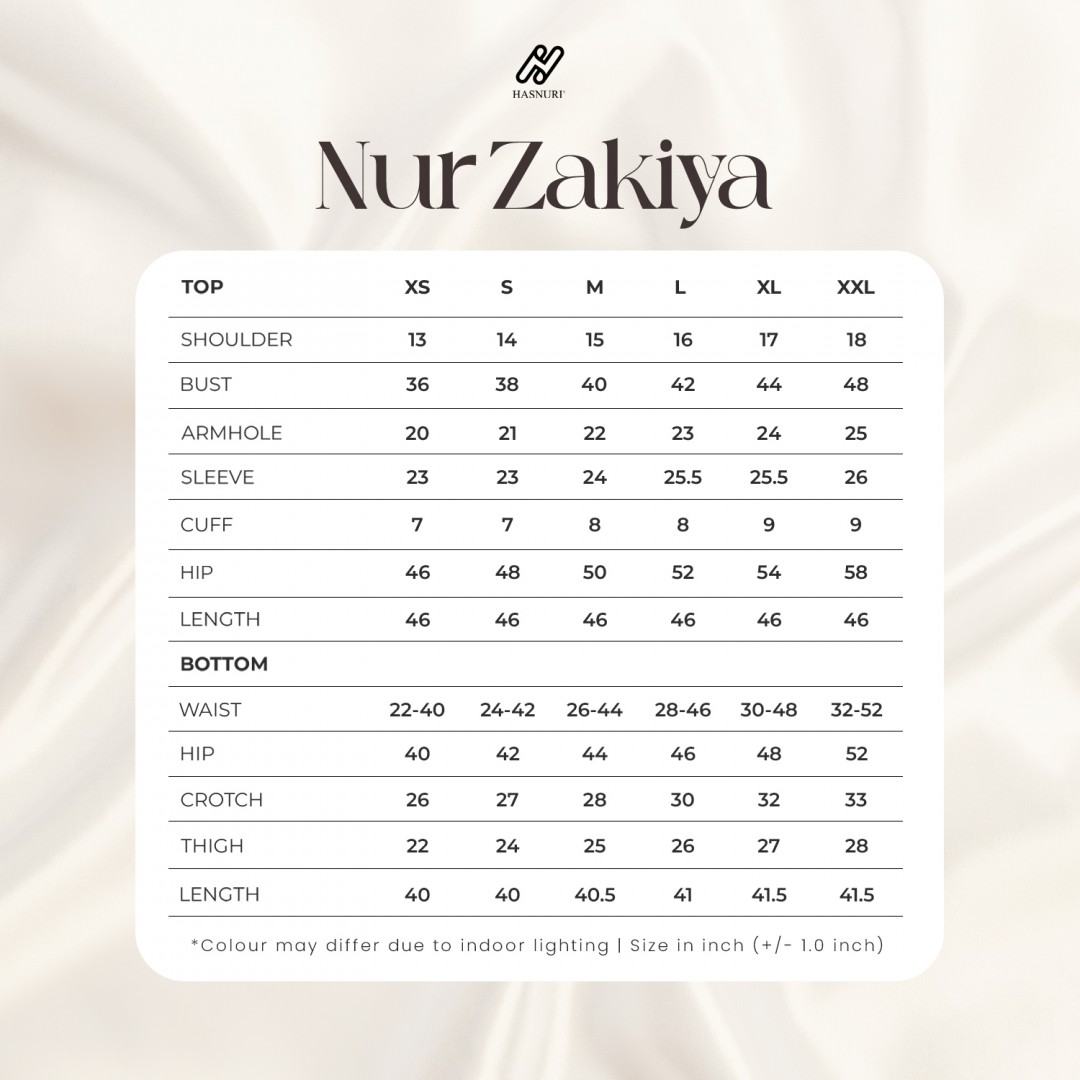Suit Nur Zakiya - Blueberry