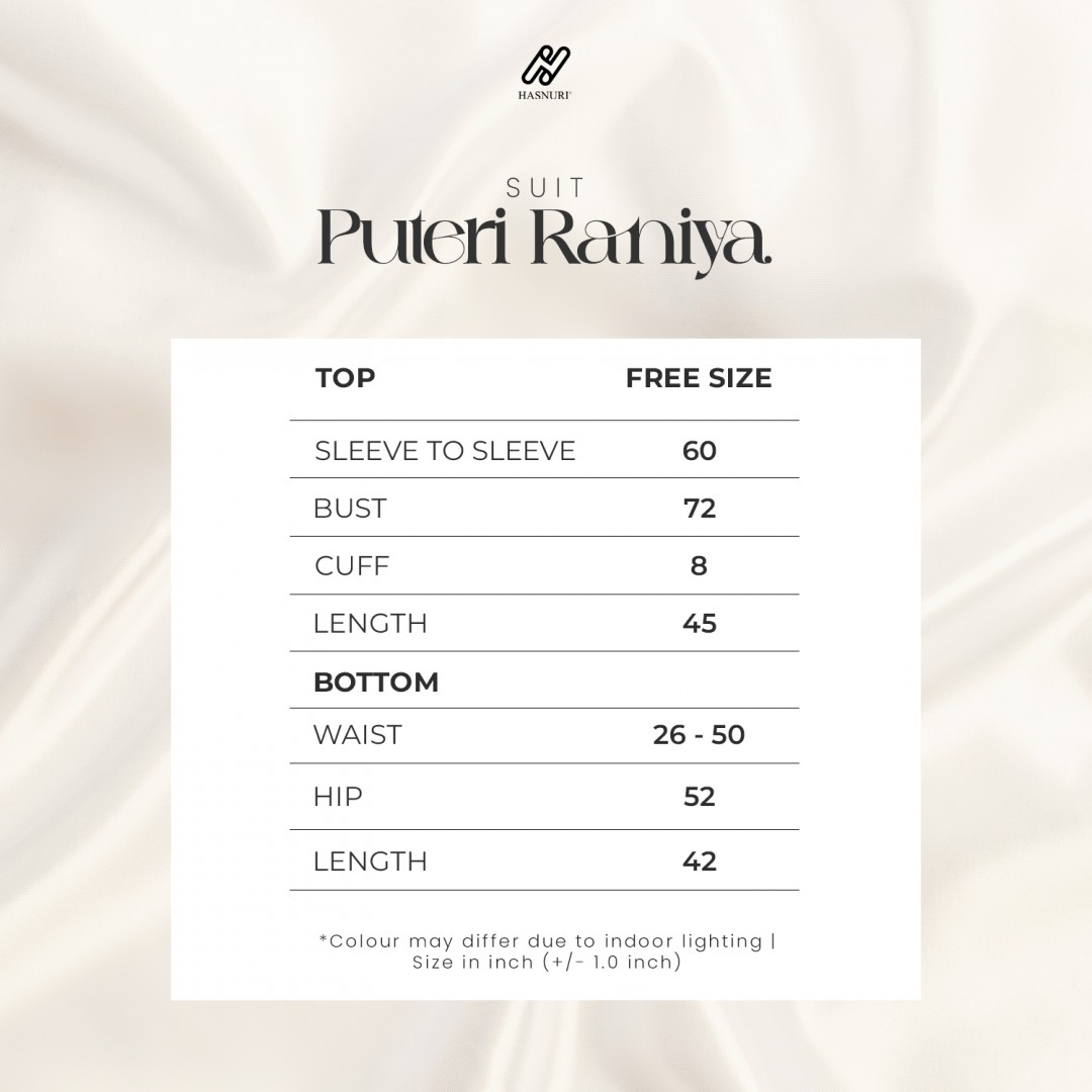 Suit Puteri Raniya - Off White