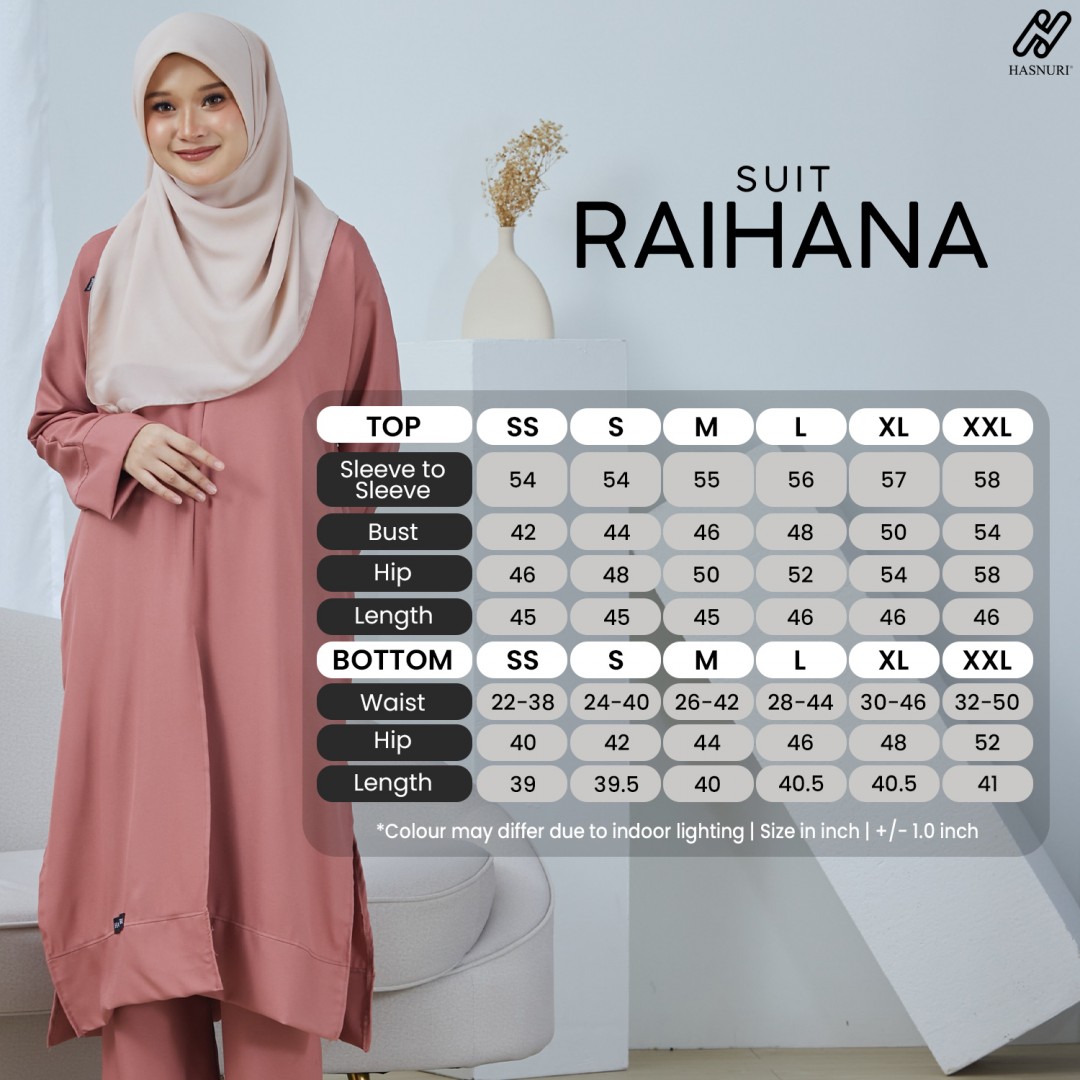 Suit Raihana - Dark Pink