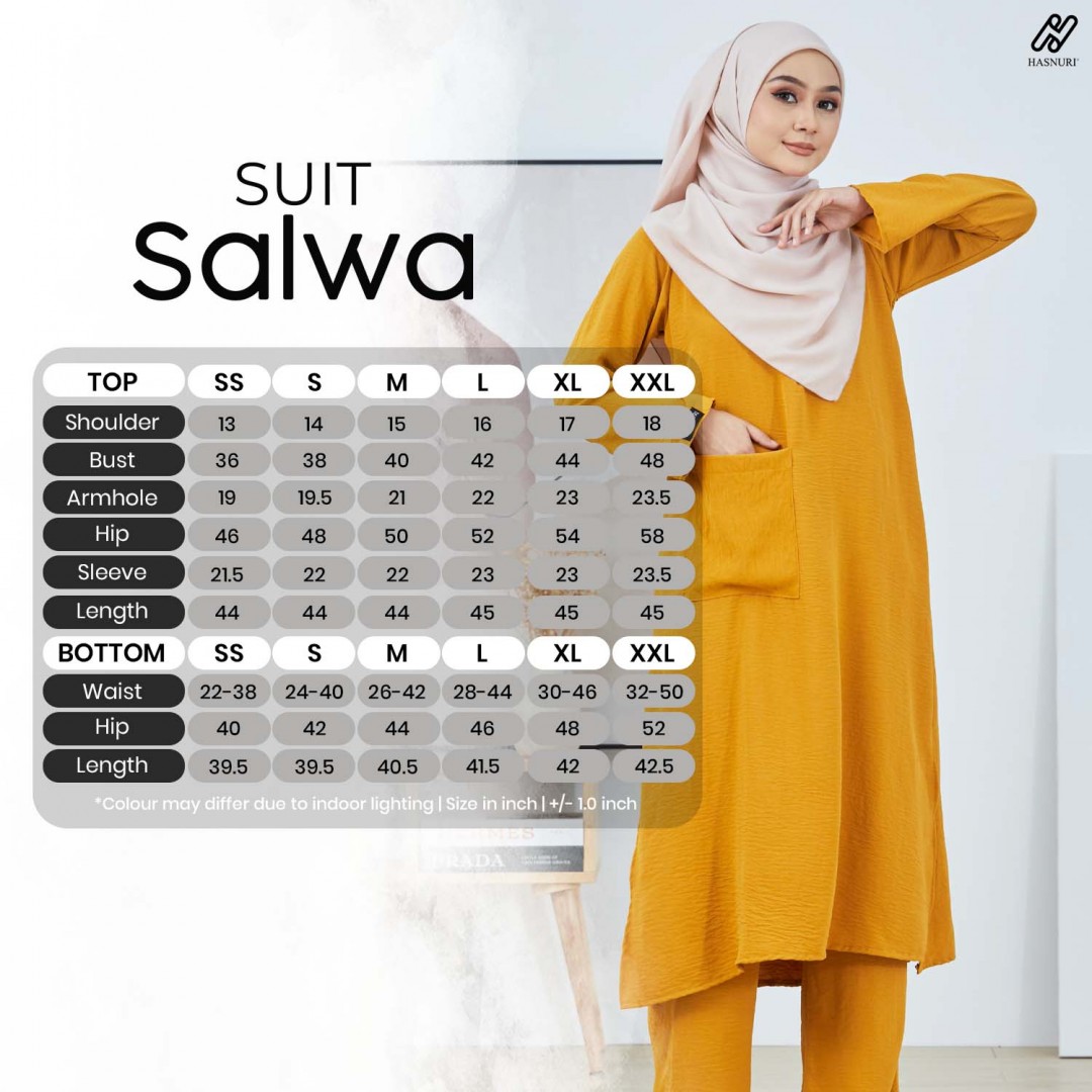 Suit Salwa - Golden Brown