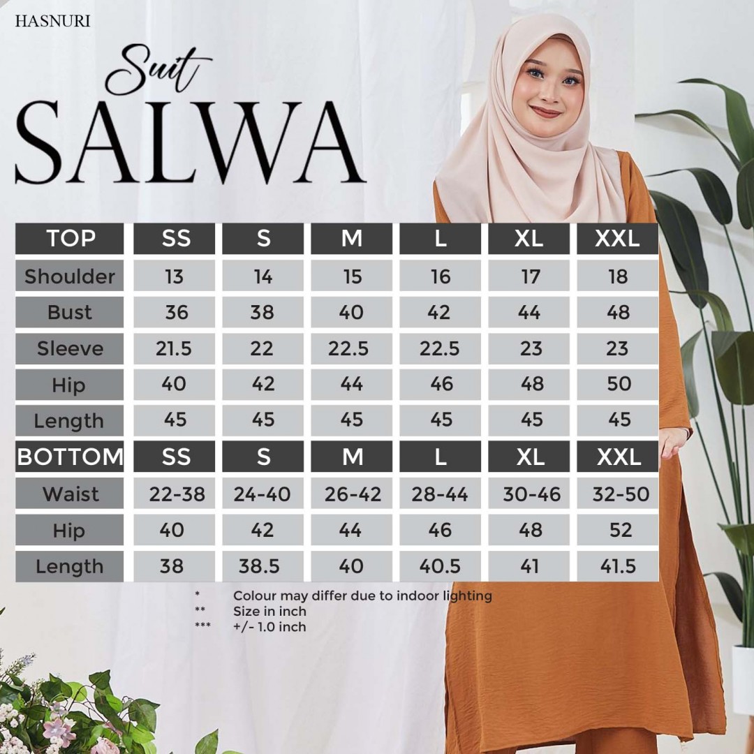 Suit Salwa - Olive Green