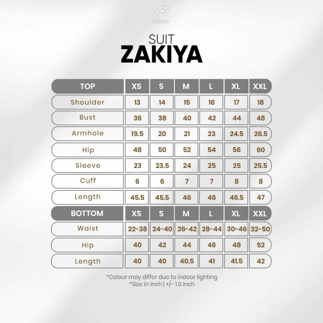 Suit Zakiya - Royal Blue