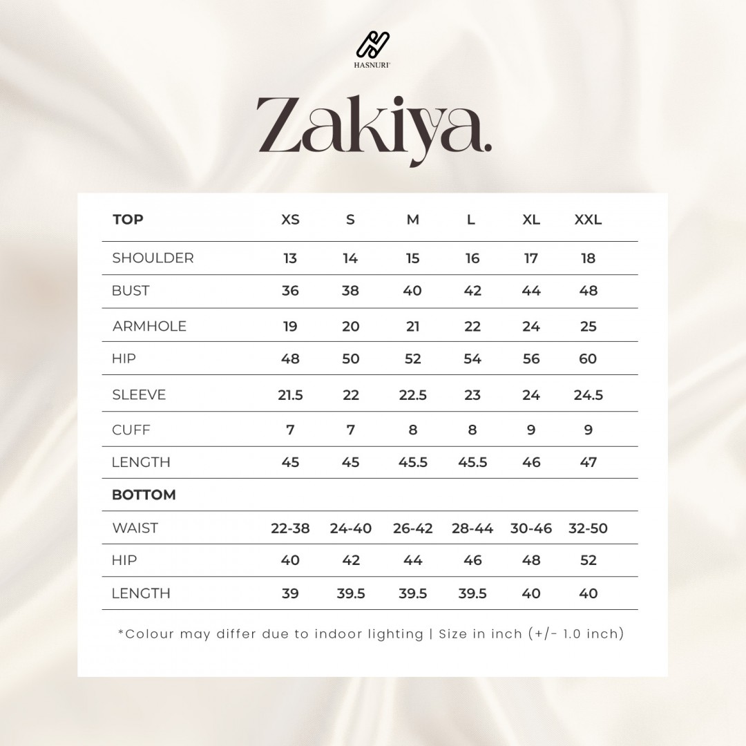 Suit Zakiya - Navy Blue