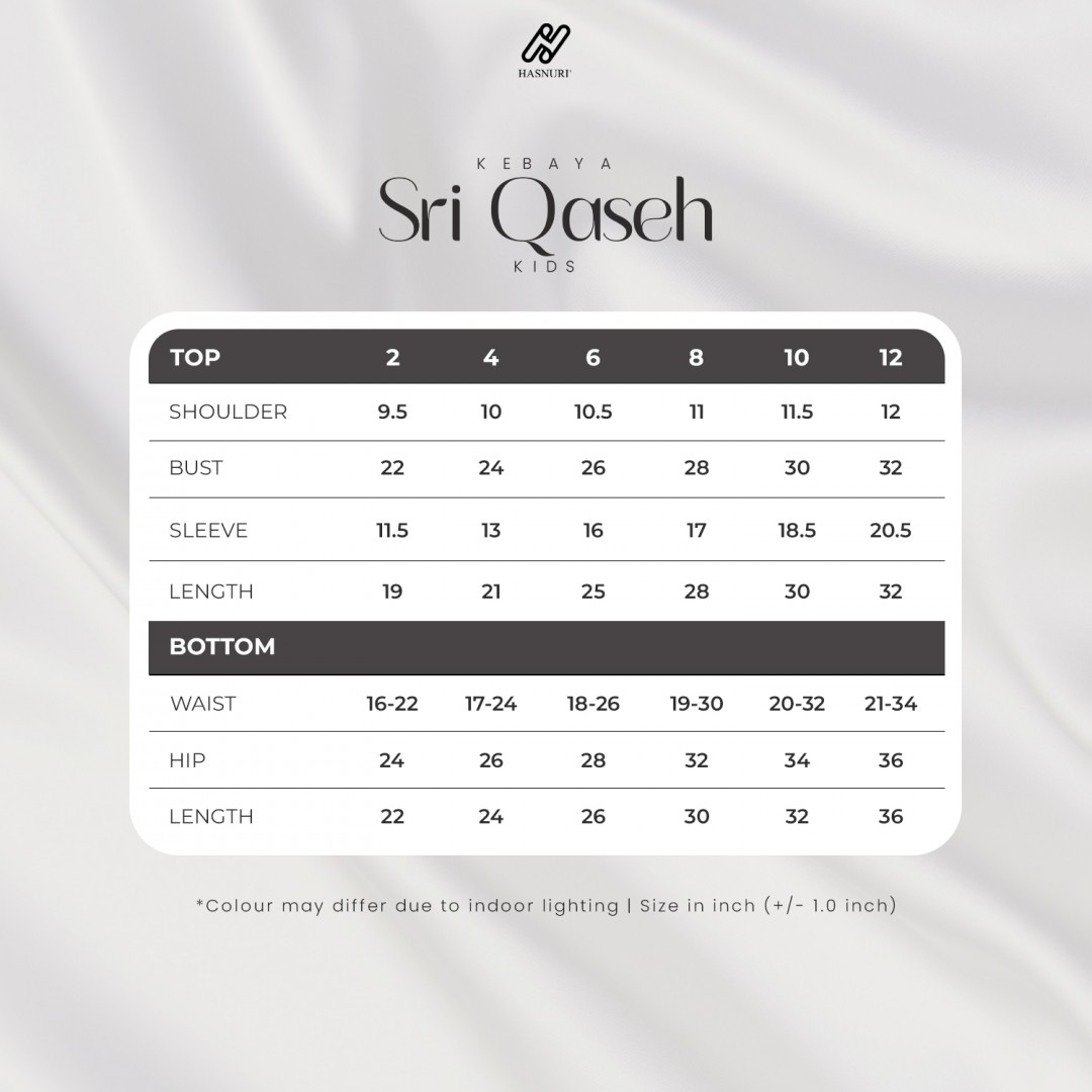 Kebaya Sri Qaseh Kids - Black