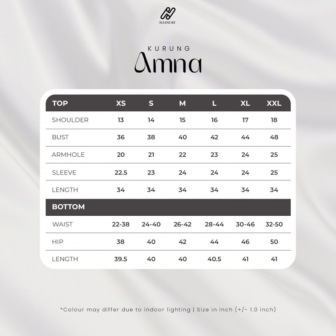 Kurung Amna - Navy Blue
