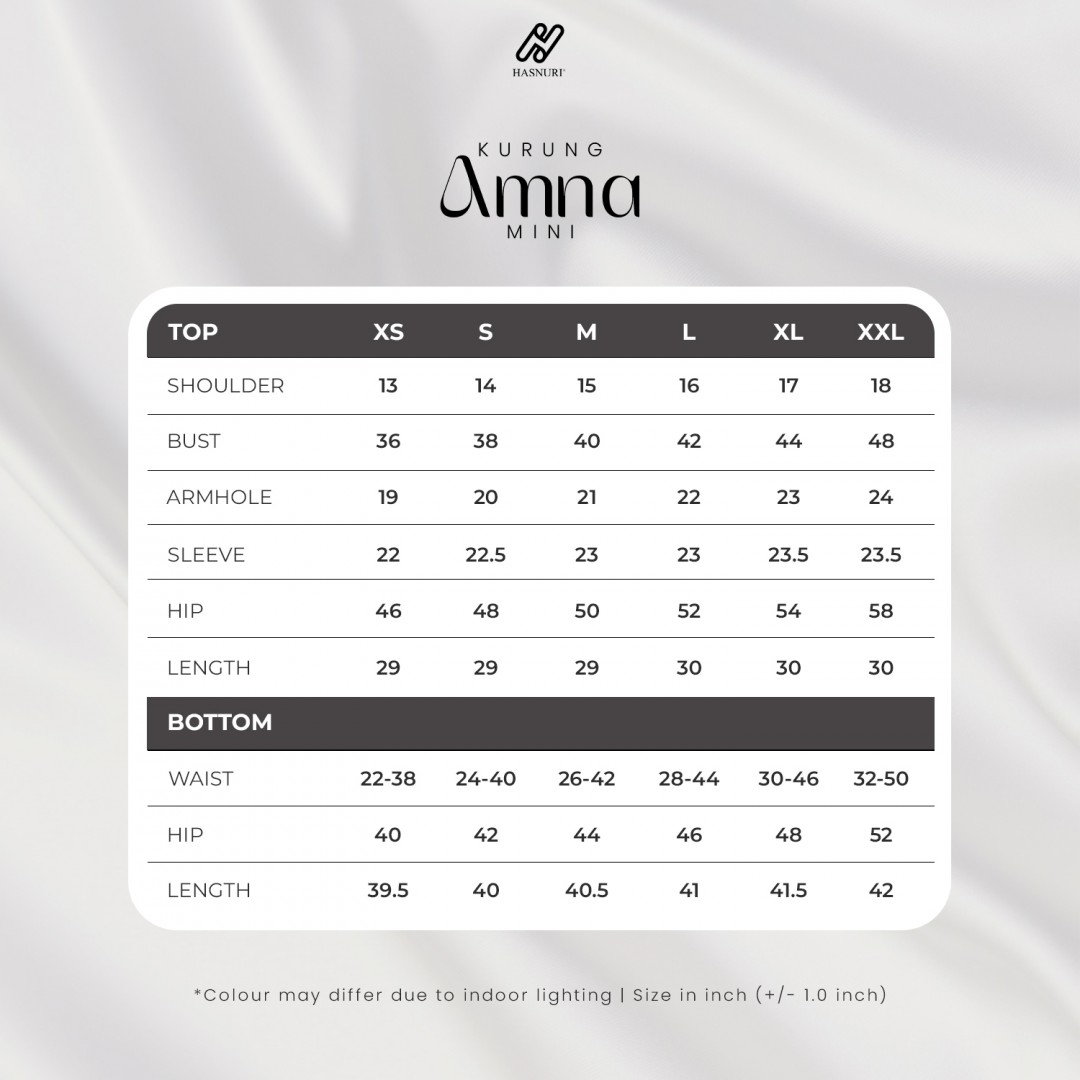 Kurung Amna Mini - Blue Grey
