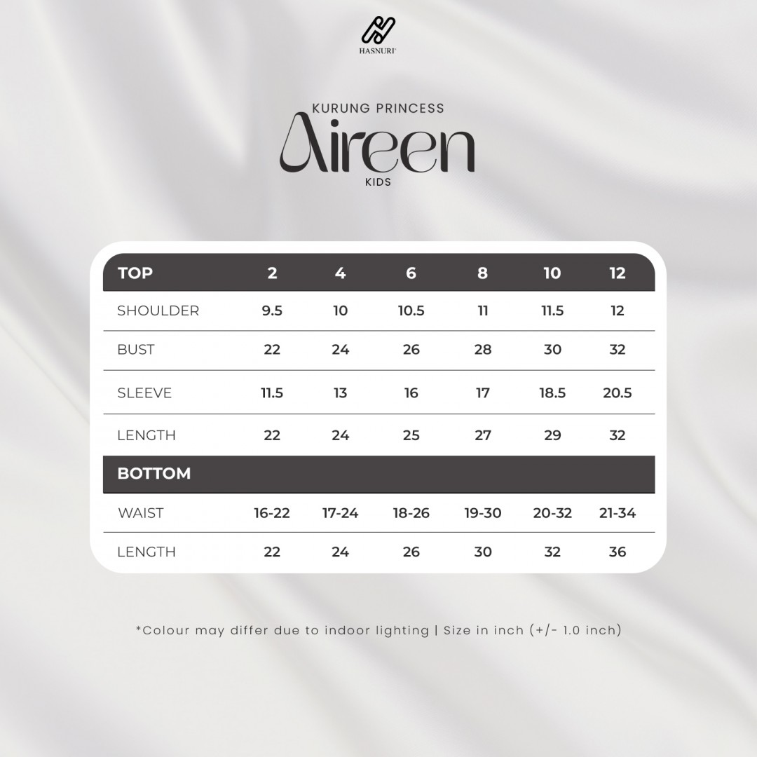 Kurung Princess Aireen Kids 2.0 - Off White