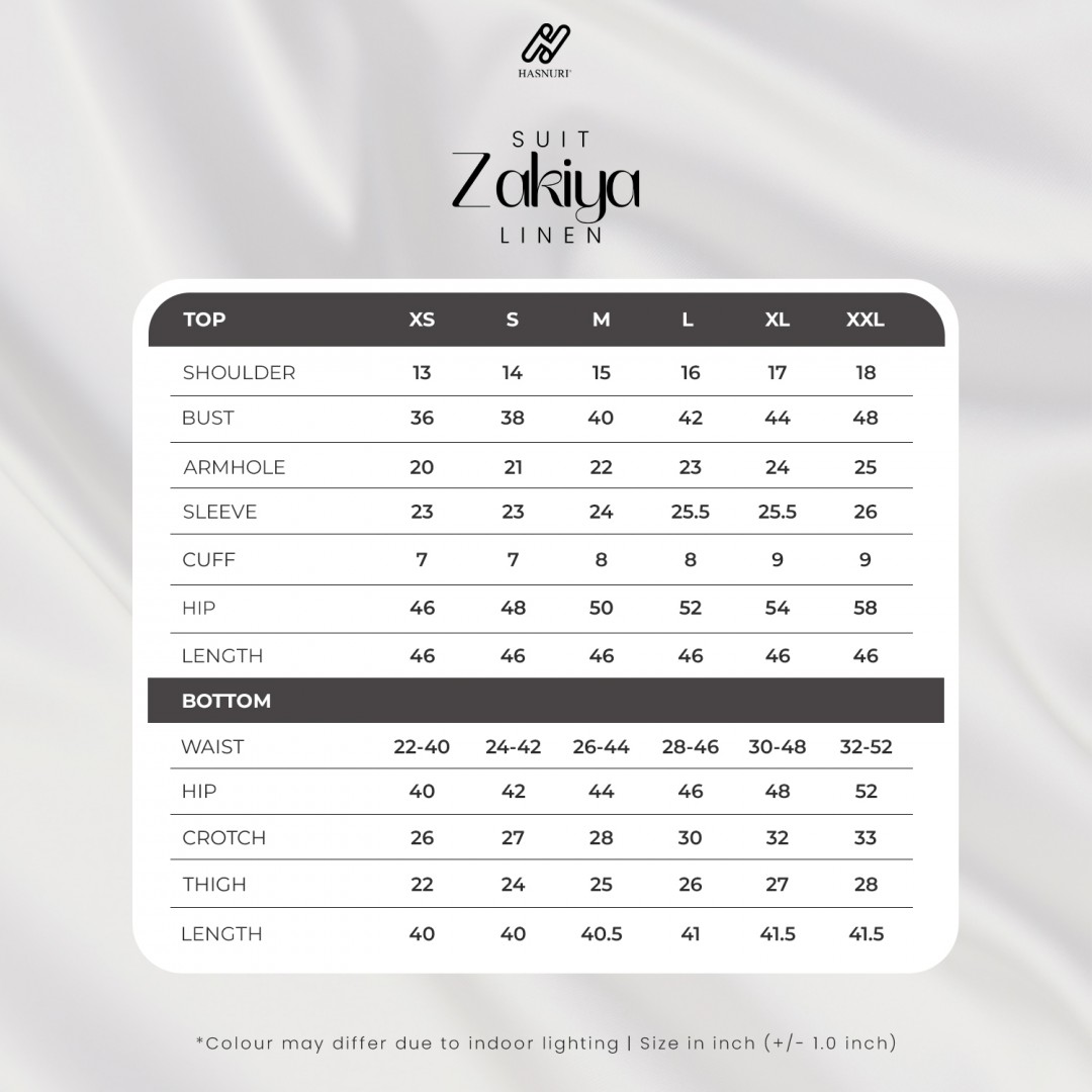 Suit Zakiya Linen - Army Green