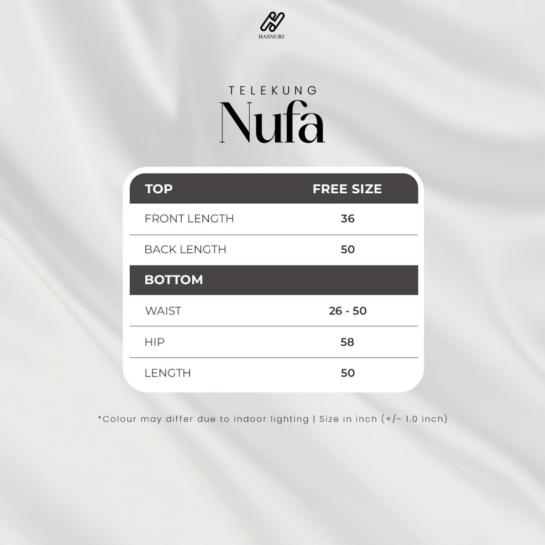Telekung Nufa - Deep Mauve