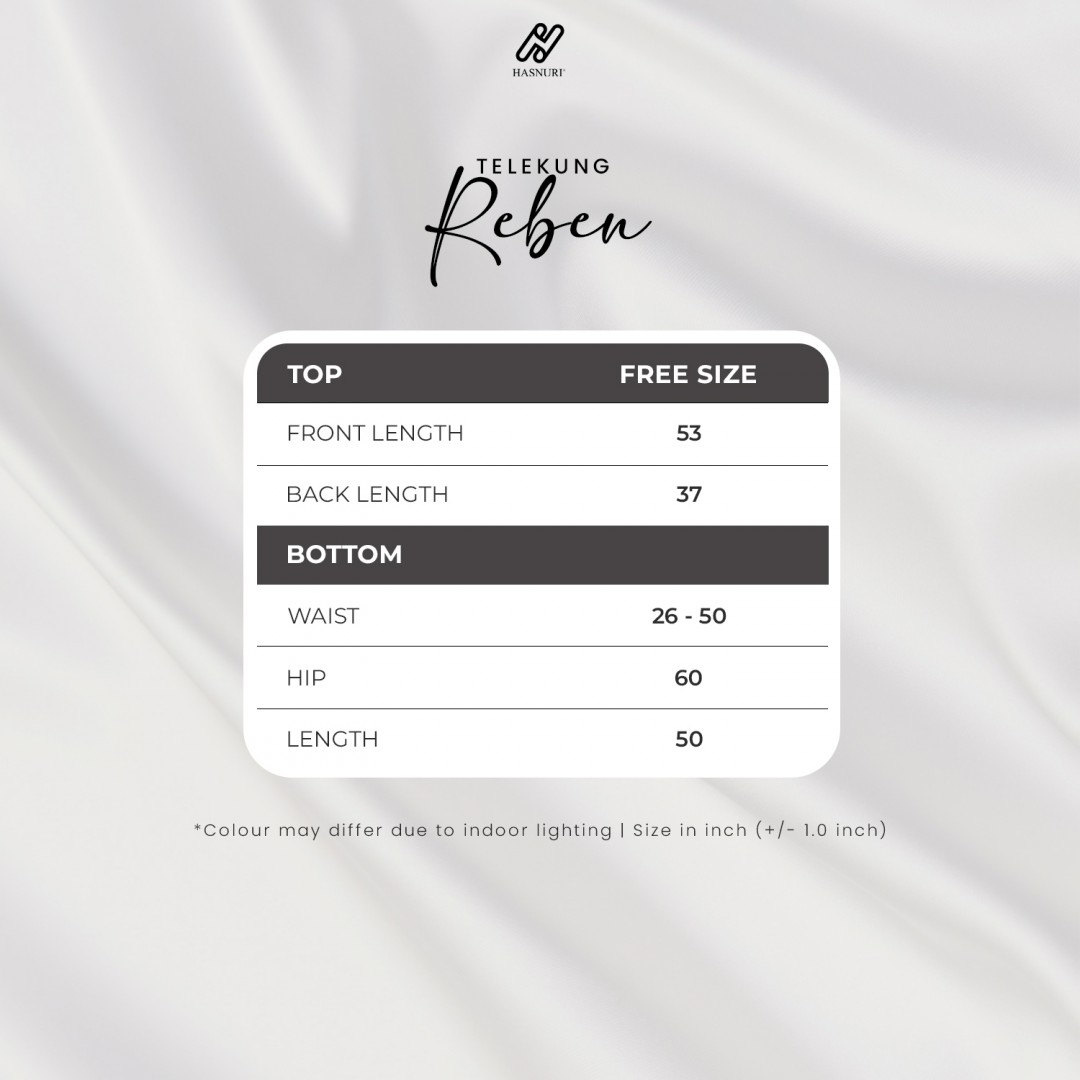 Telekung Reben - Nude Cream