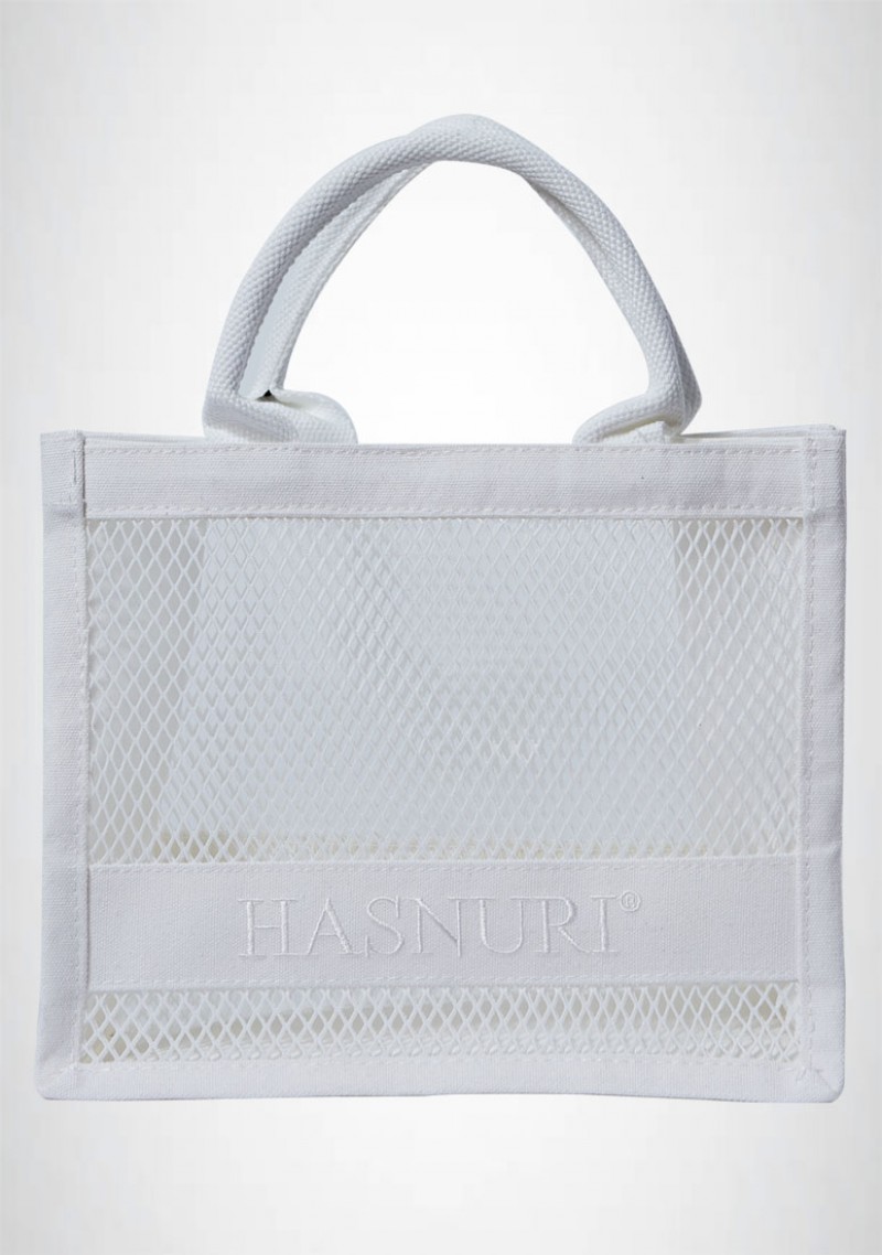 Mini Tote Bag Hasnuri - White