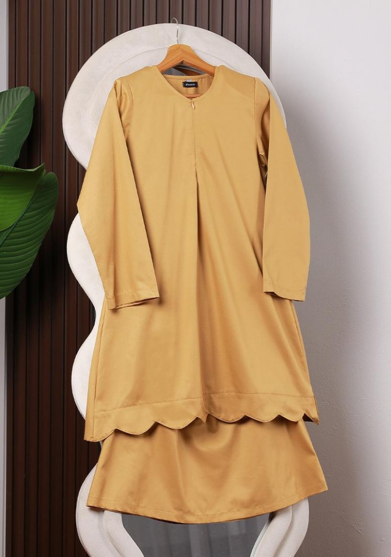 Kurung Azura - Moss Yellow