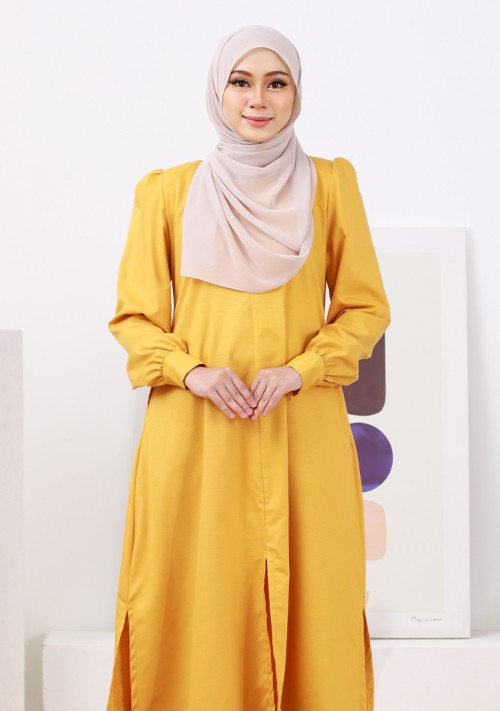 Suit Tun Zakiya - Mustard