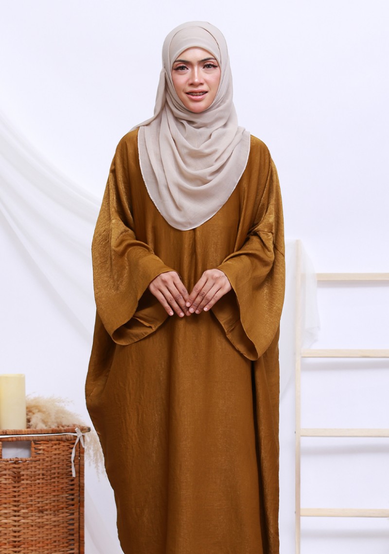 Abaya Ermina - Mustard Gold