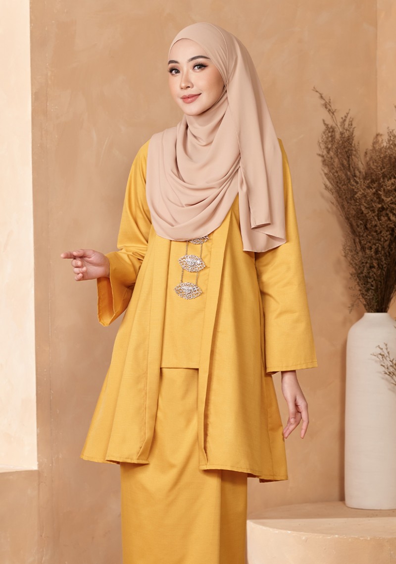 Kebaya Aminah - Mustard