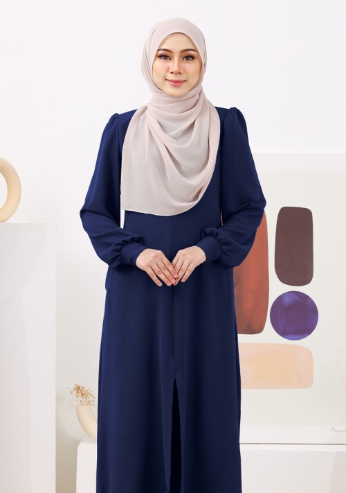Suit Nur Zakiya - Navy Blue