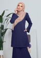 Kurung Amani - Navy Blue