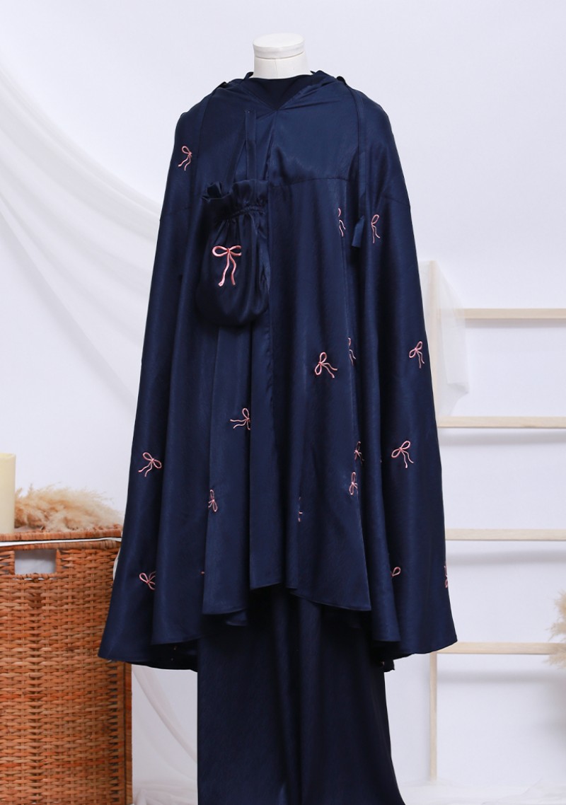 Telekung Reben - Navy Blue