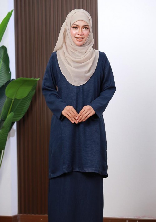 Kurung Azwa - Navy Blue