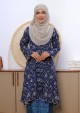 Kebaya Saloma V2 - Navy Blue