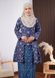 Kebaya Rozita - Navy Blue