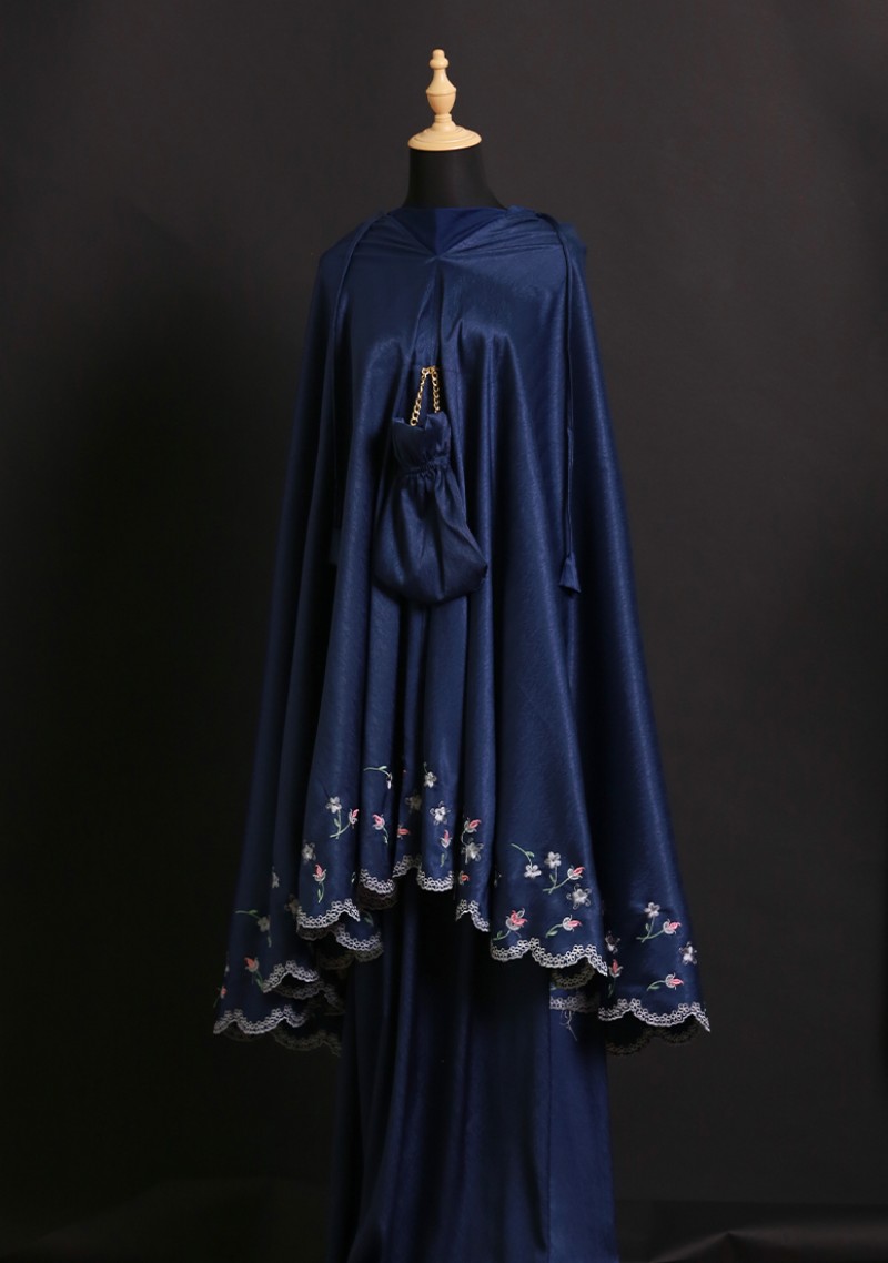 Telekung Embun - Navy Blue