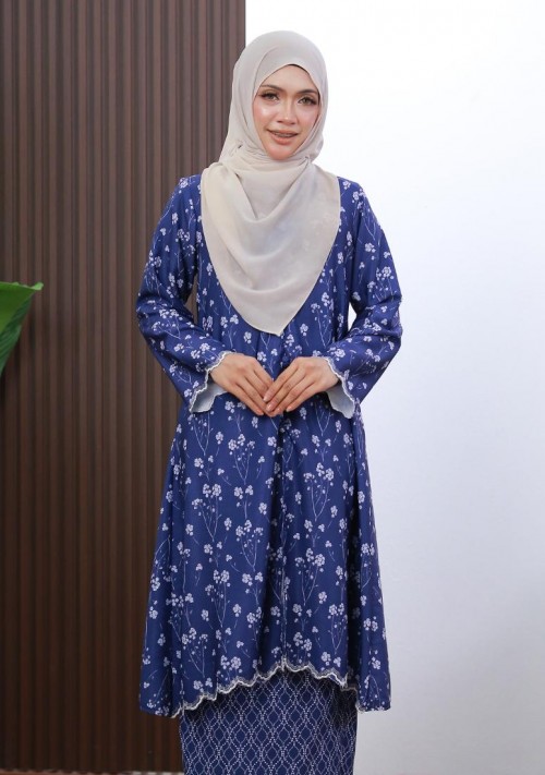 Kurung Che Maisara - Navy Blue
