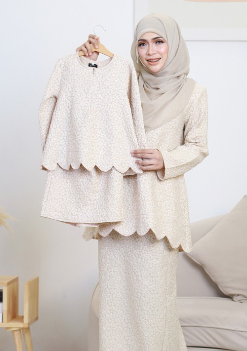 Kurung Wan Leanna Kids - Nude Beige