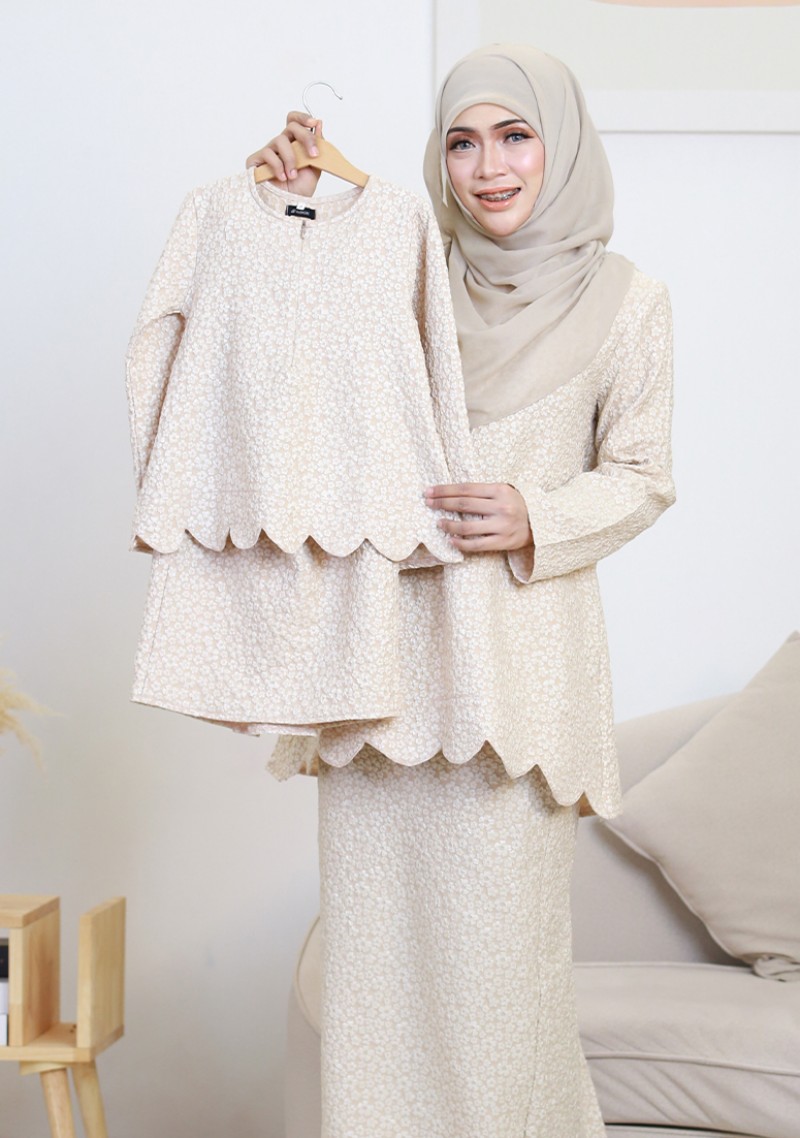 Kurung Wan Leanna Kids - Nude Beige