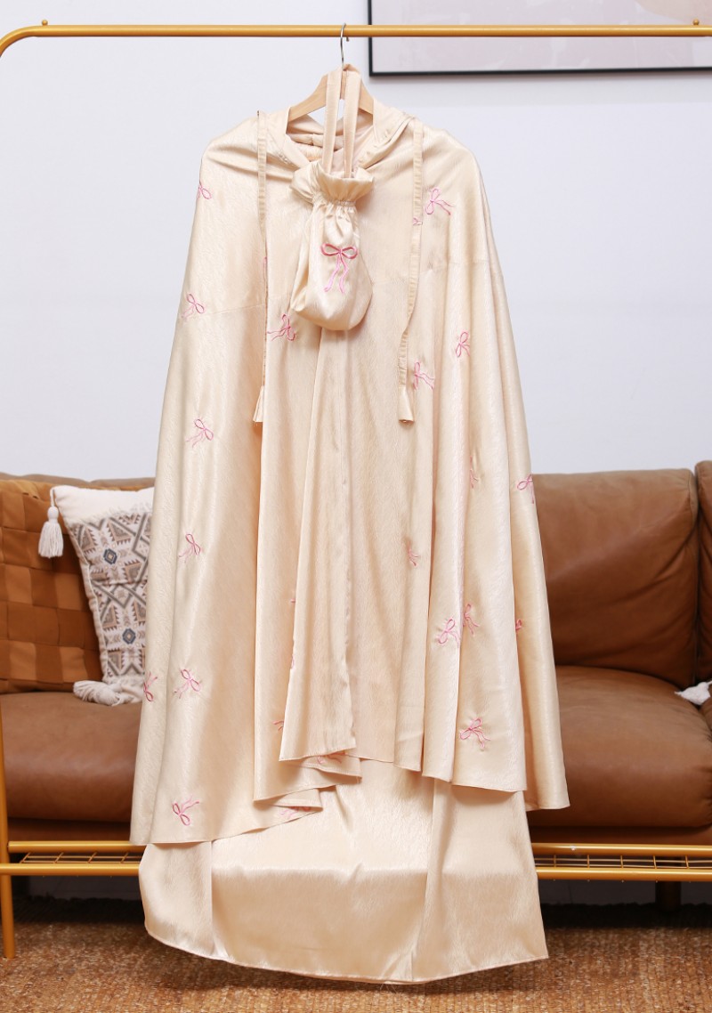 Telekung Reben - Nude Cream