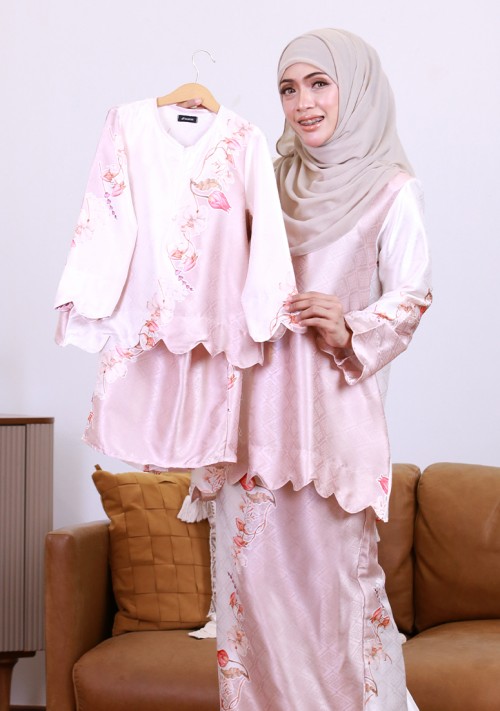 Kurung Sri Lily Kids - Nude Cream