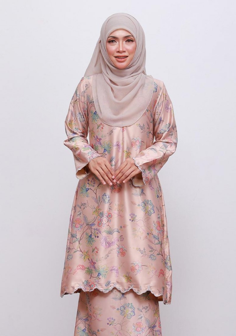 Kurung Che Baiduri - Nude Peach