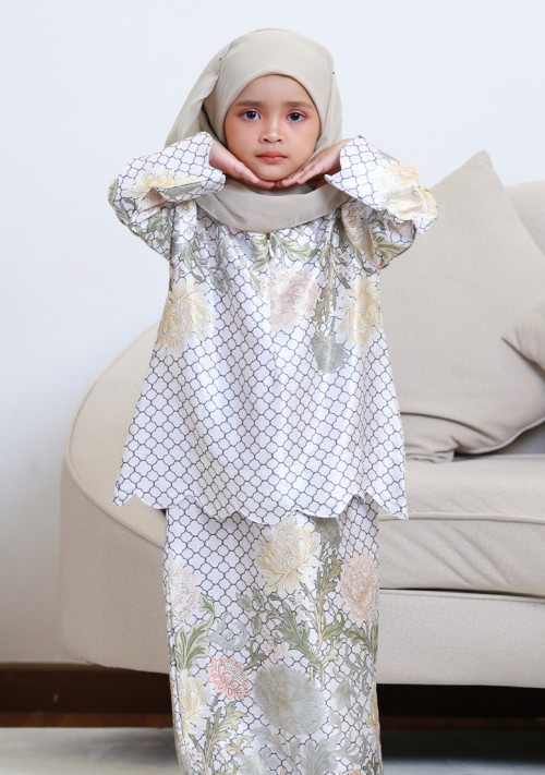 Kurung Wan Amira Kids - Off White