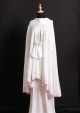 Telekung Mawar - Off White
