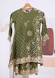 Kurung Cempaka Kids - Olive Green