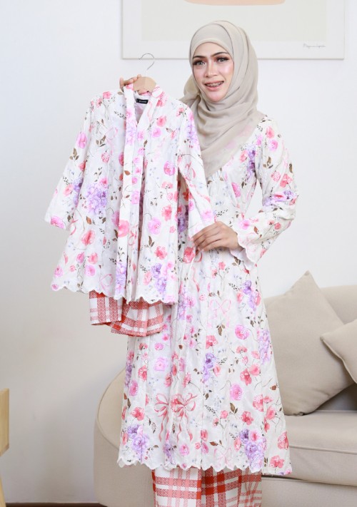 Kebaya Sri Mawar Kids 2.0 - Pinkish Maroon